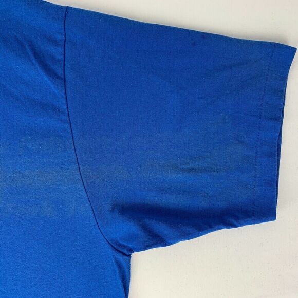 Vintage Soltex Polymer Corporation T Shirt Mens X-Large Deer Park Texas 90s Blue - Picture 8 of 12